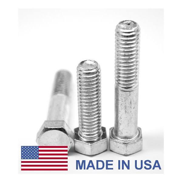 1in 14 x 1 5 in ft UNS Threaded Grade 5 Hex Cap Screw 44 USA Medium Carbon Steel Zinc Plated 5 Piece W3890