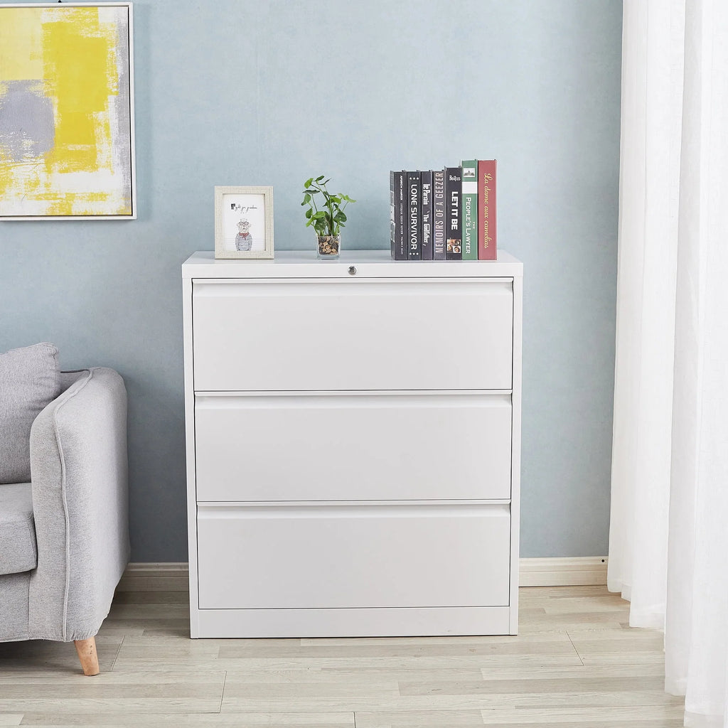 4 Drawer Metal File Cabinet with Lock D413114