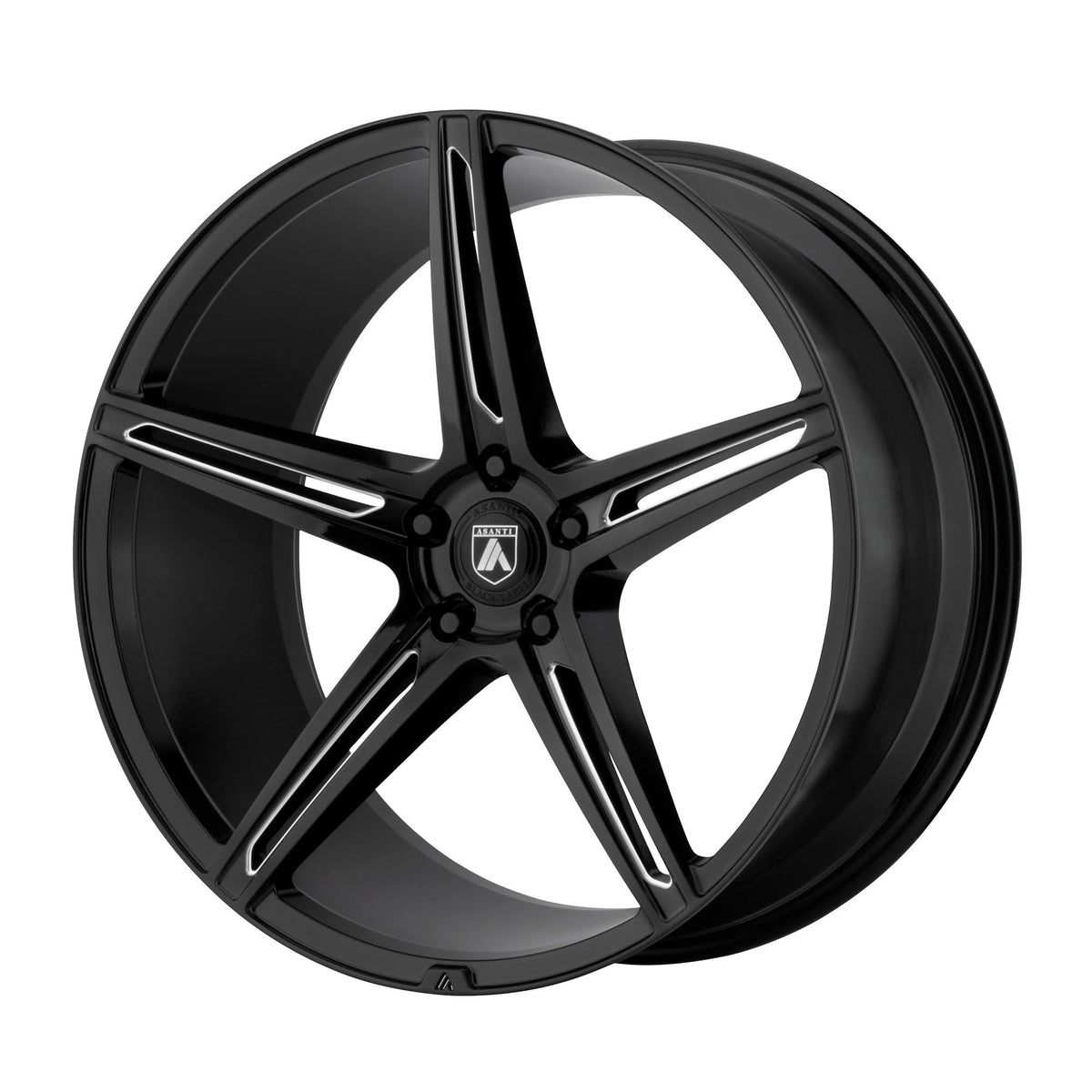 20x9 5x120 ET35 Gloss Black Milled Wheels Q258