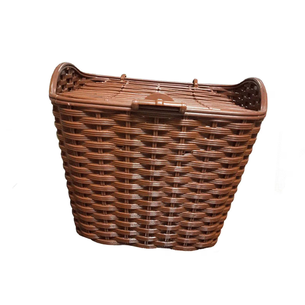 Woven Bike Basket with Lid W222424