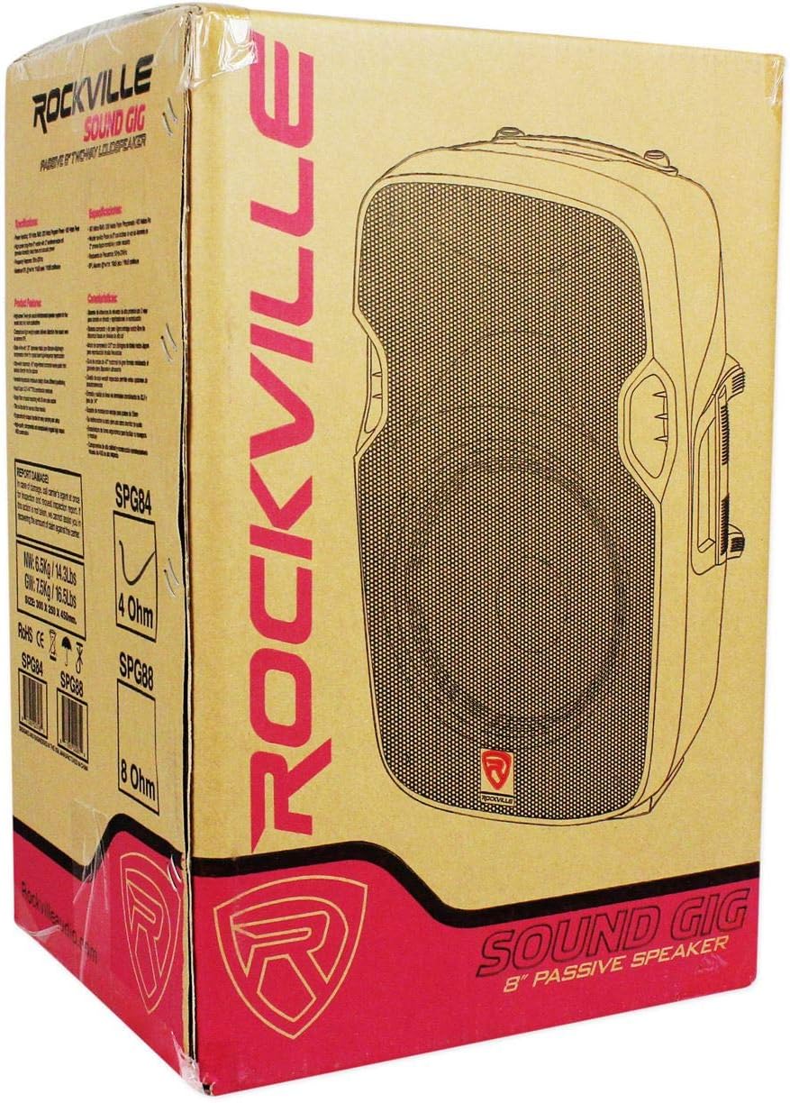 8 Passive 800W PA Speakers ABS Cabinet 4 Ohm U875