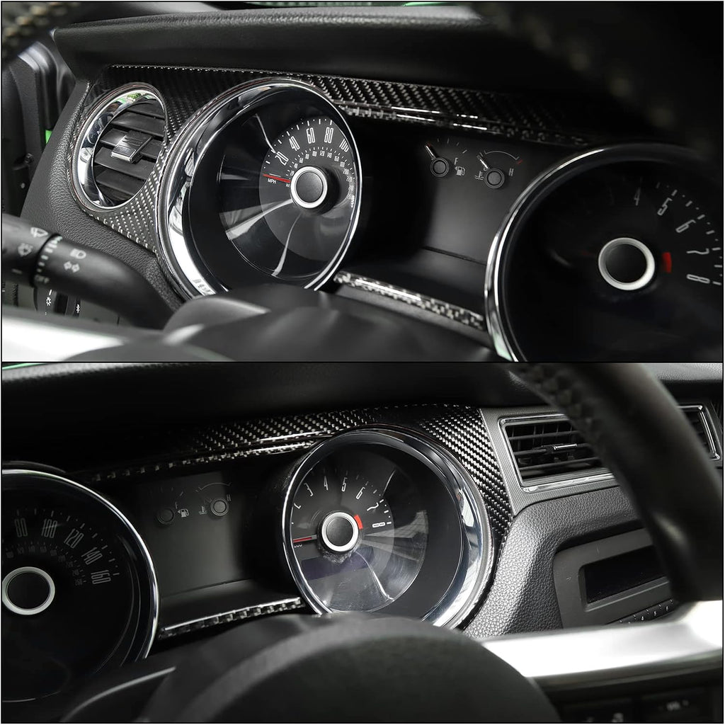 Carbon Fiber Dashboard Instrument Panel Trim Cover W546