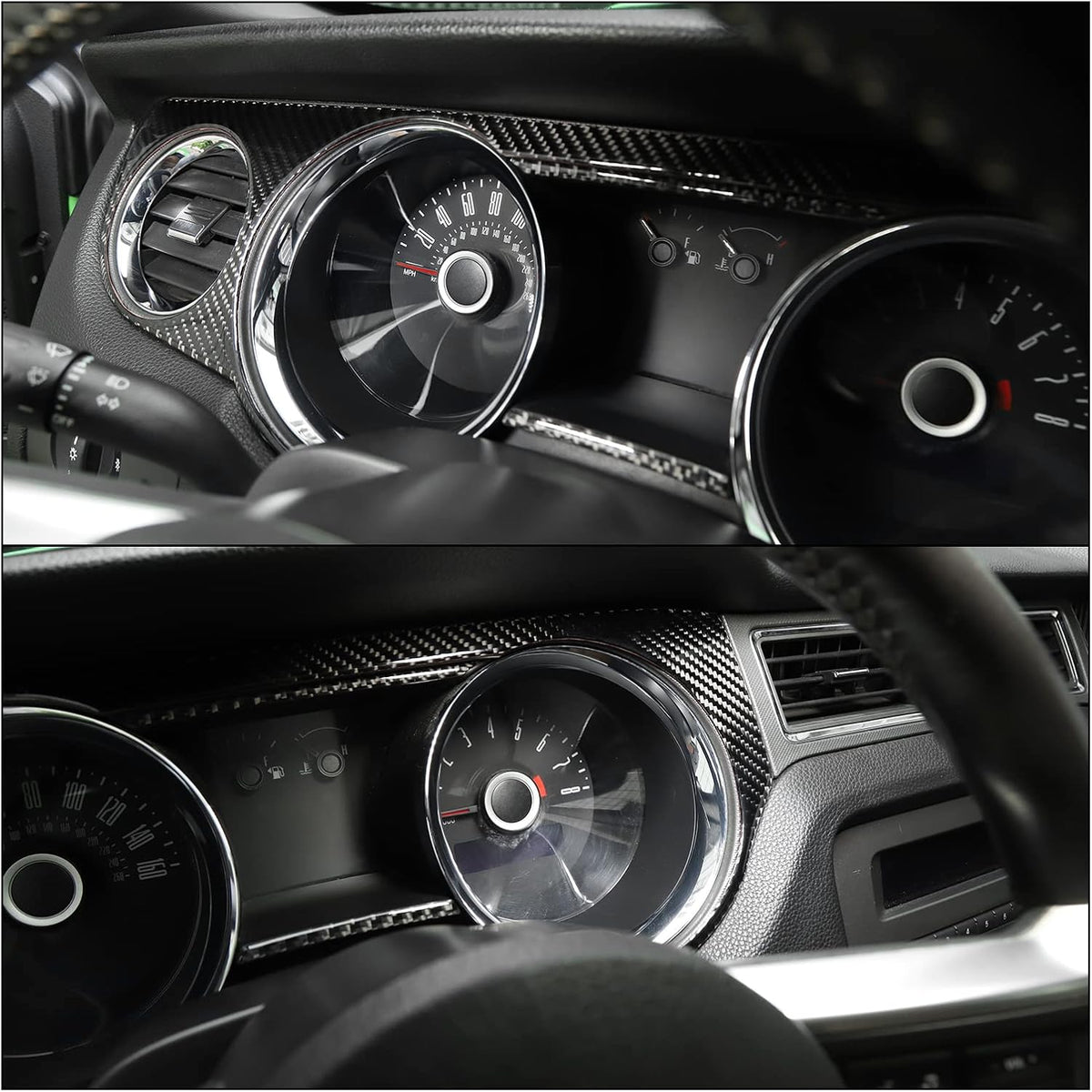 Carbon Fiber Dashboard Instrument Panel Trim Cover W546