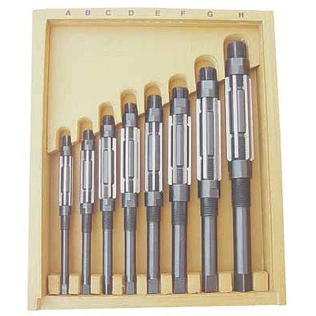 Adjustable Hand Reamer Set, HSS, 8 Pcs F1493