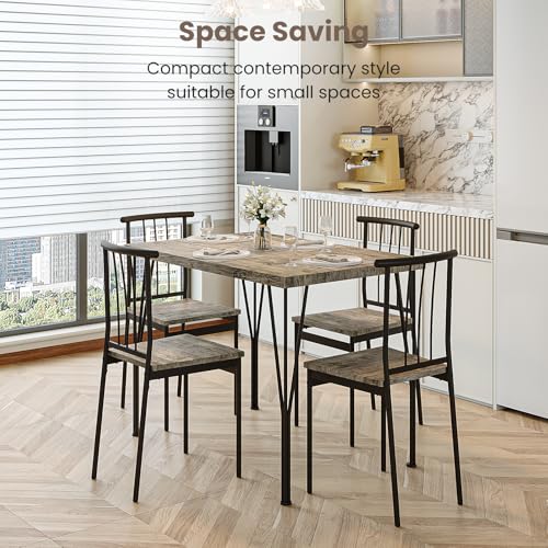 5-Piece Dining Table Set with 4 Chairs P771