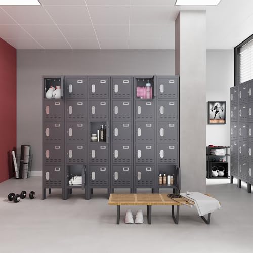 Metal Storage Locker with Door, Card Slot, 66" Height Steel Locker B279