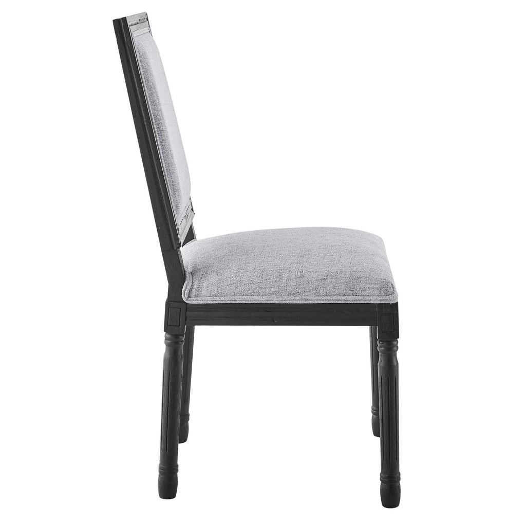 Black Light Gray Upholstered Fabric Dining Side Chair E524232