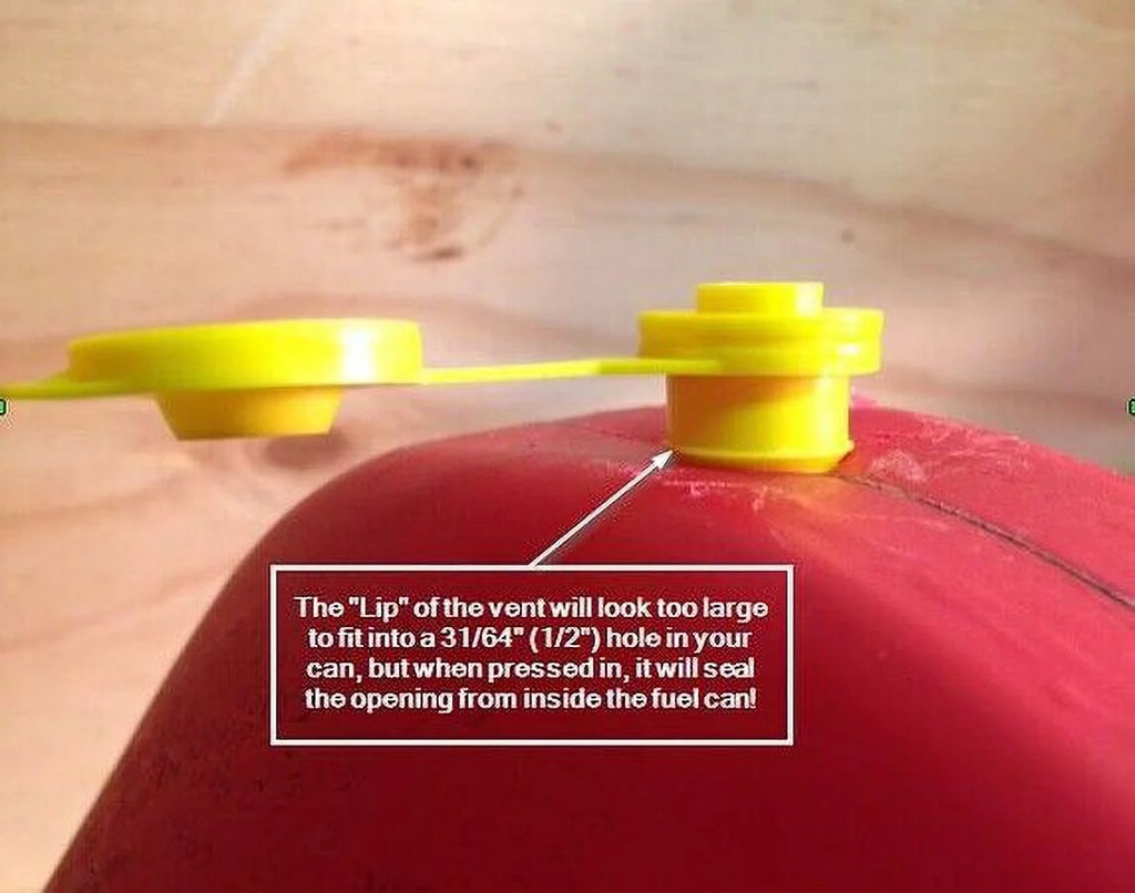 Yellow Fuel Gas Can Jug Vent Cap T860