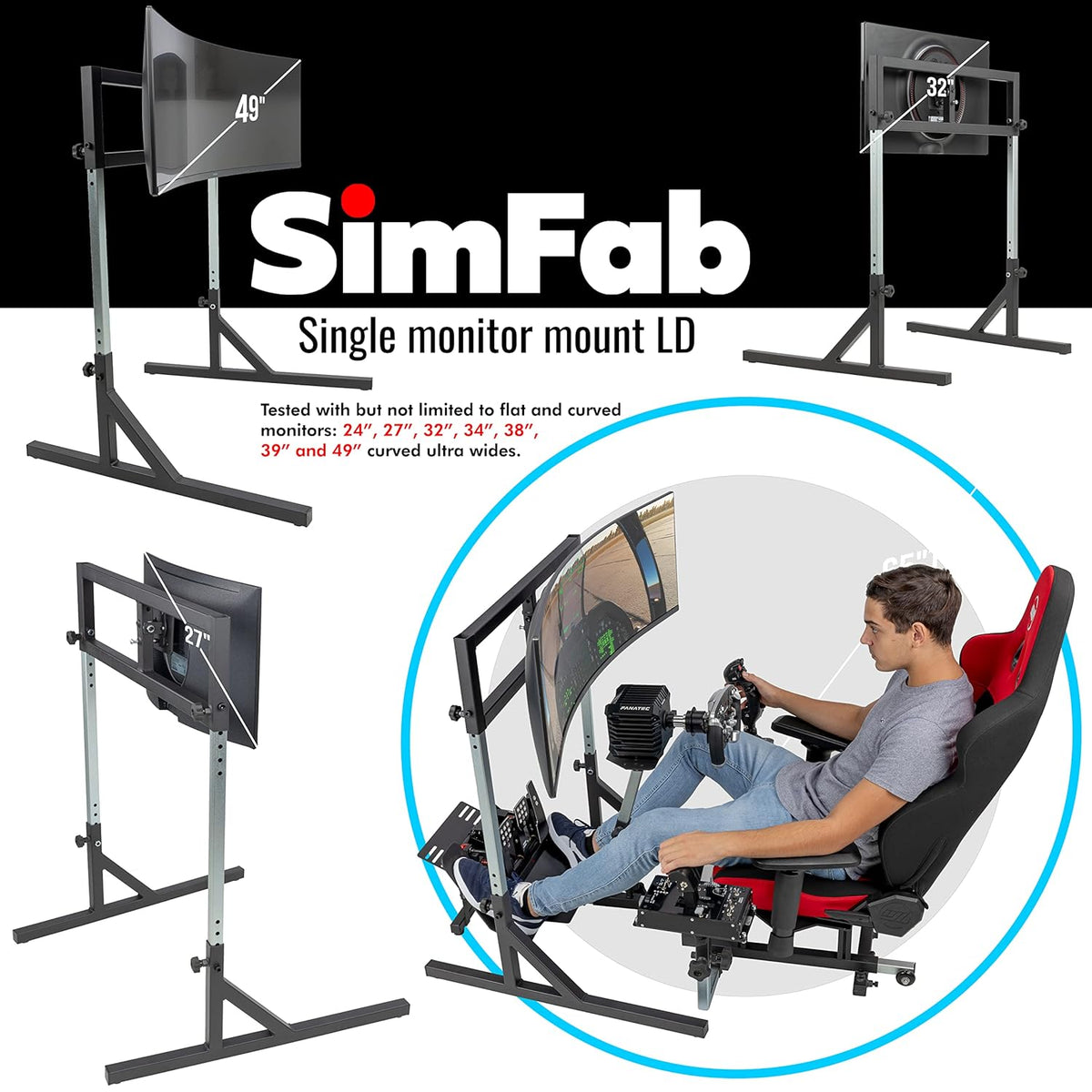 Monitor Mount Floor Stand with VESA Mount L32019
