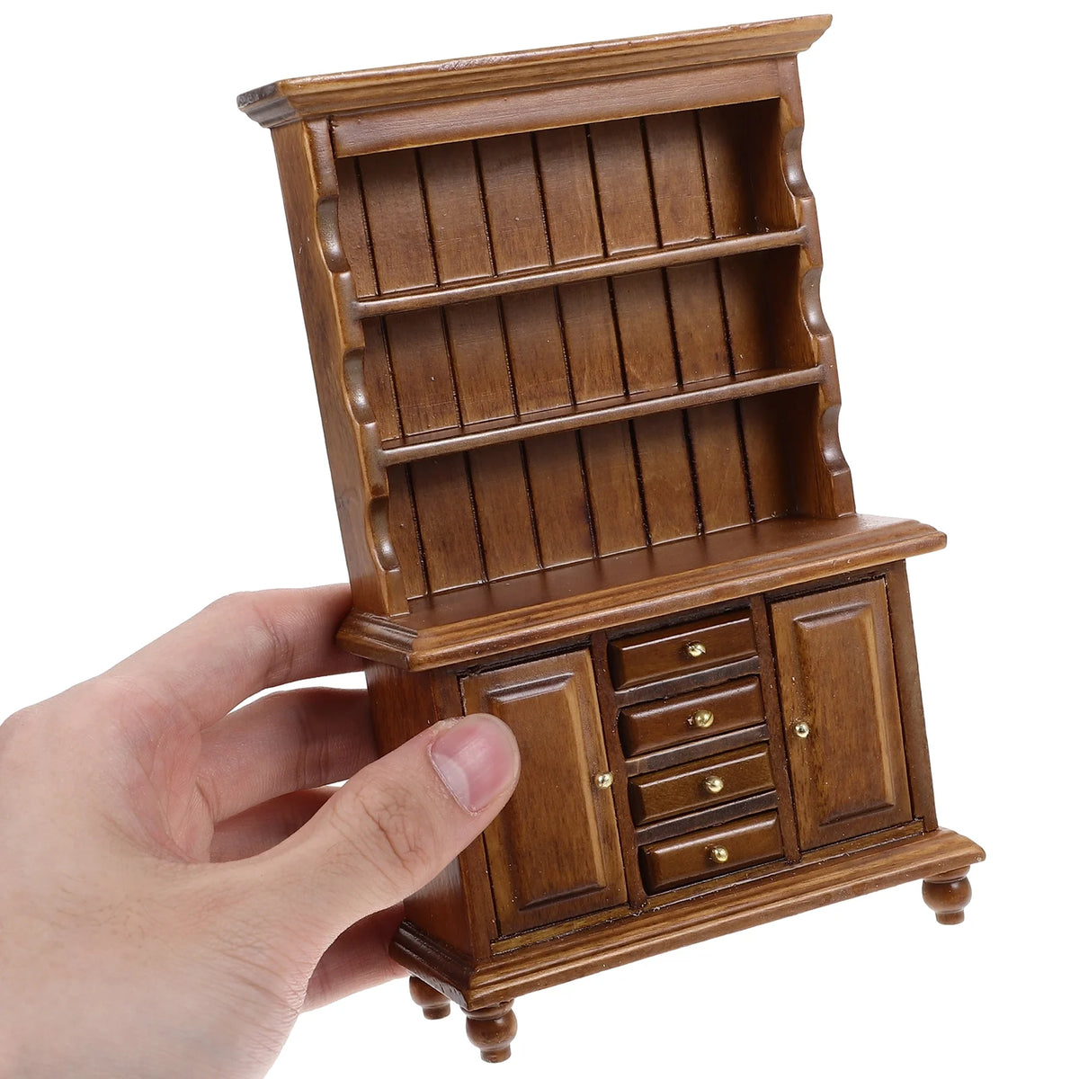 Walnut Color Miniature Bookcase Bookshelf K937
