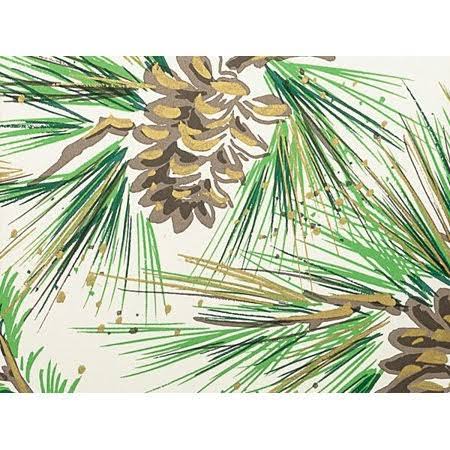 24 x 417& Pine (Green) Boughs Gift Wrap Counter Roll L26654