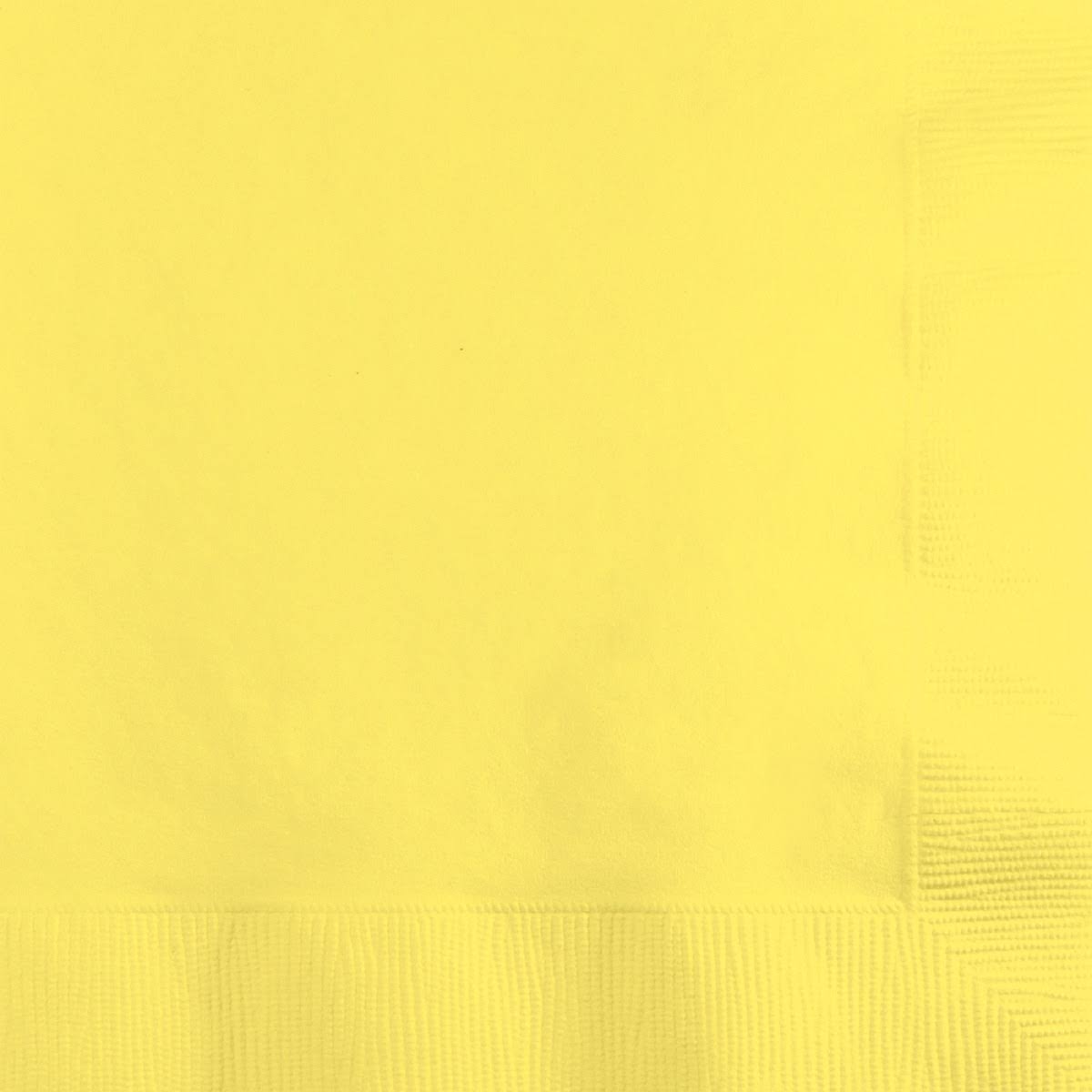 Mimosa Yellow 2-Ply Disposable Beverage Napkins S1396