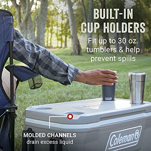 Insulated Rolling Cooler with Wheels, 100-Quart F2125