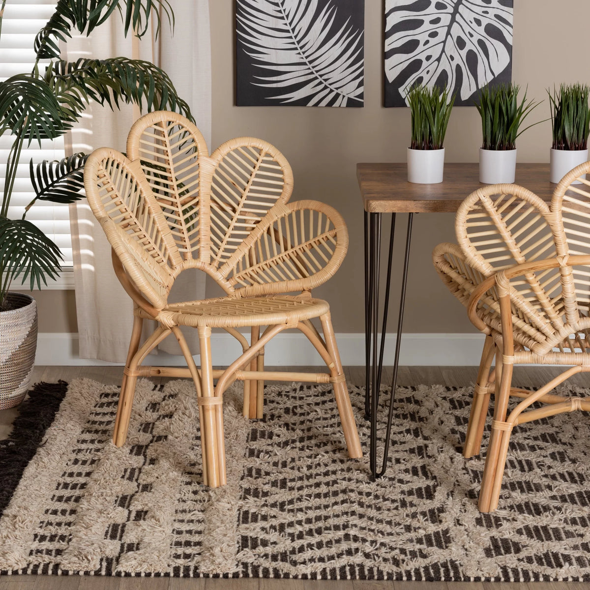 Natural Brown Rattan Chair F991