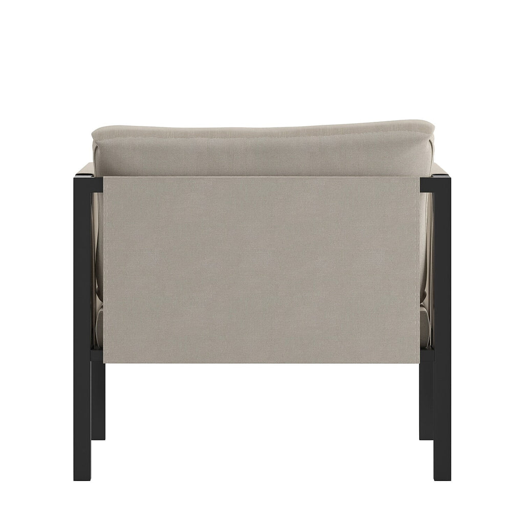 Light Gray Steel Patio Lounge Chair G5983