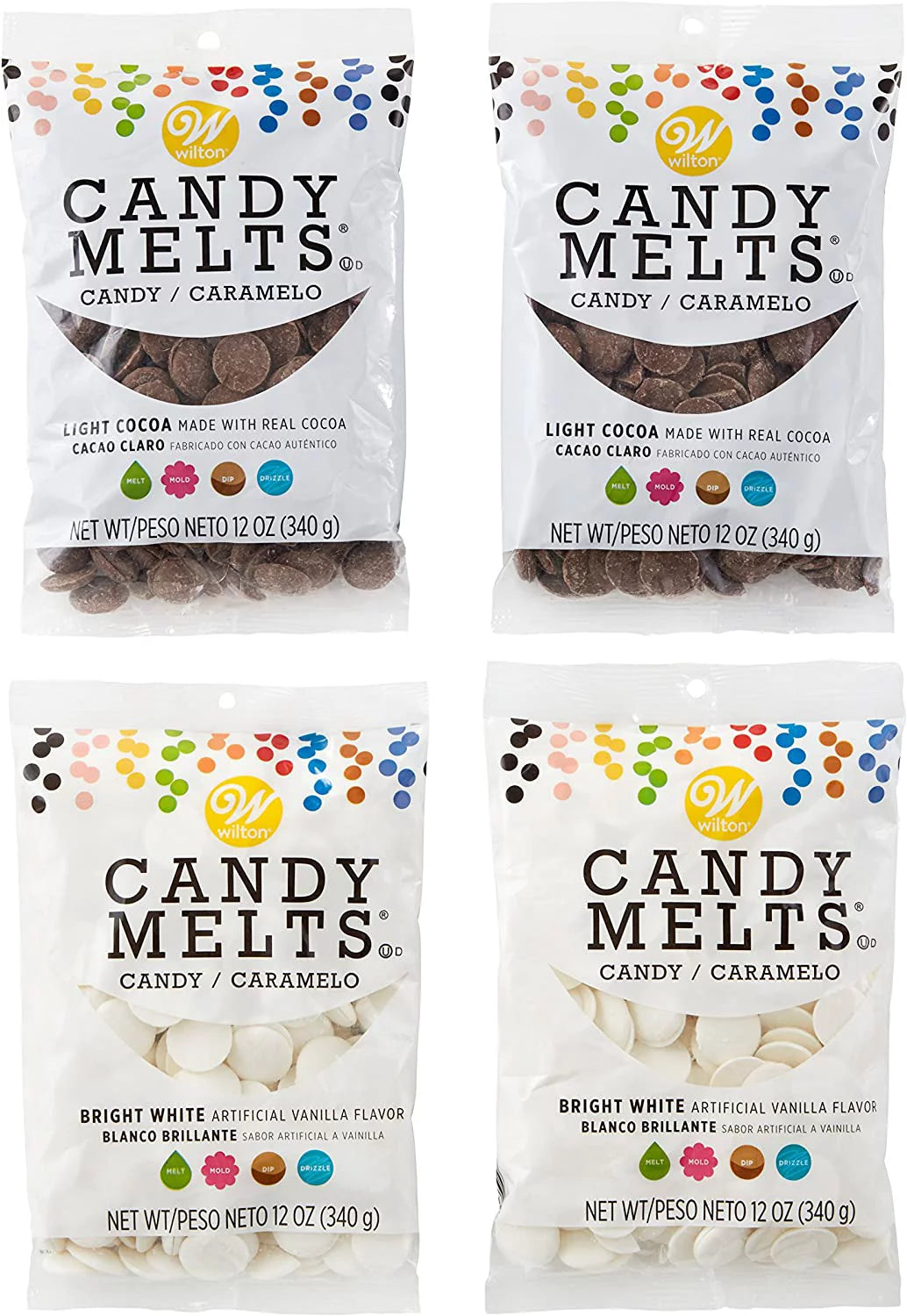 Light Cocoa And Bright White Candy Melts Candy Set B2787