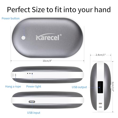 Rechargeable Hand Warmer 5200mAh Double-Sided Electric Hand Warmer Power Bank E9440