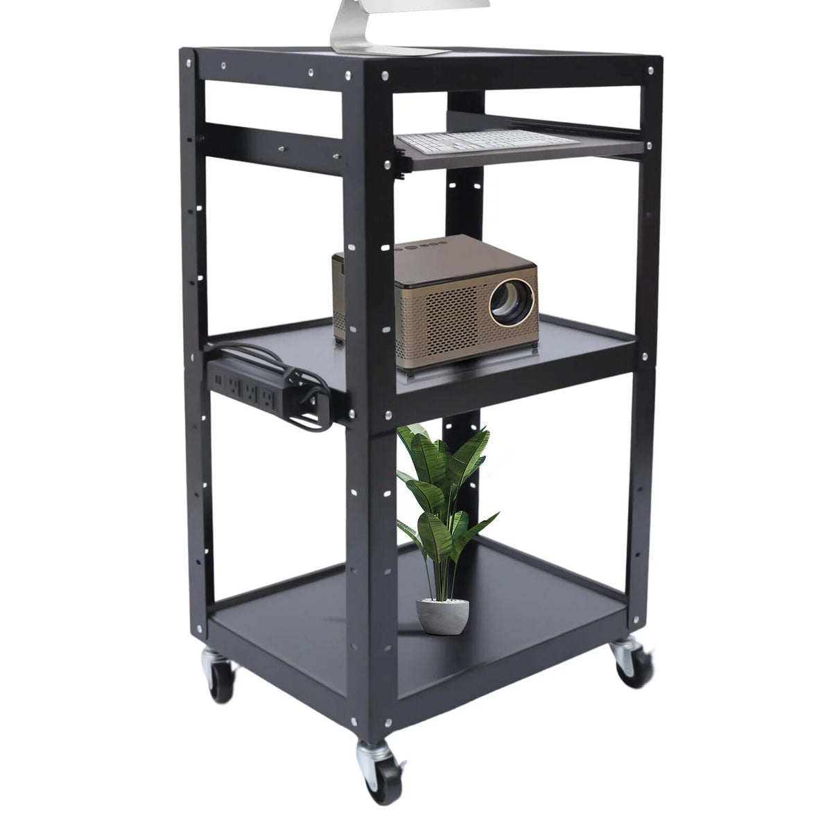 Cold-rolled Steel Rolling Desk with Wheels X15326