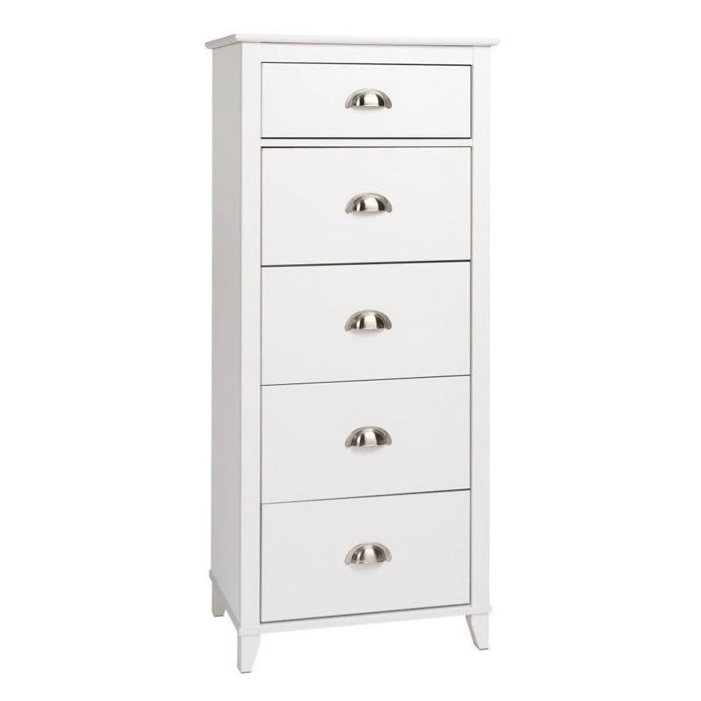 White 5 Drawer Lingerie Chest V466
