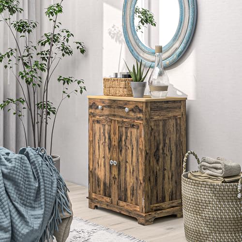 White Sideboard with 3 Drawers and Doors R4942