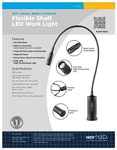 20-Inch Gooseneck Flashlight with Magnetic Base C322