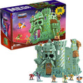 Castle Grayskull Building Set with 3508 Pieces, 6 Poseable Micro Action Figures, 13+ Inches Tall N38600