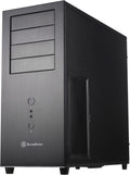 Black Aluminum front panel steel body ATX Mid Tower Computer Case S155442