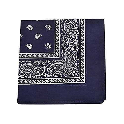 120 Pc Paisley Polyester Double Sided Bandanas D8189