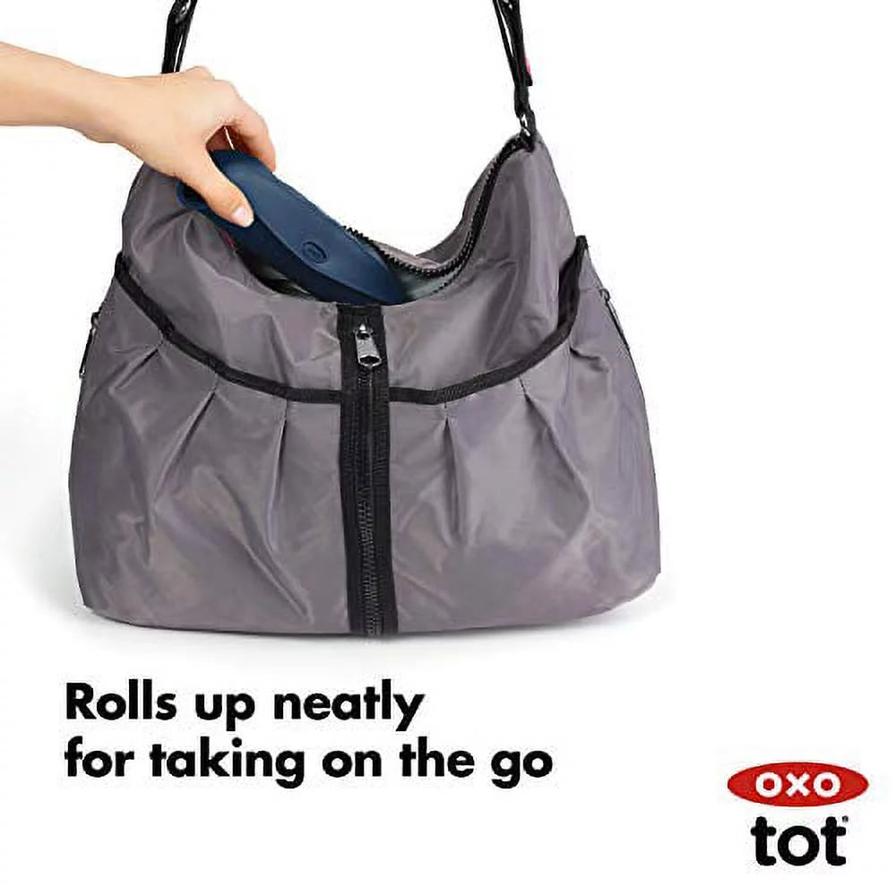 Roll-Up Bib 2 Pack Navy Gray E672