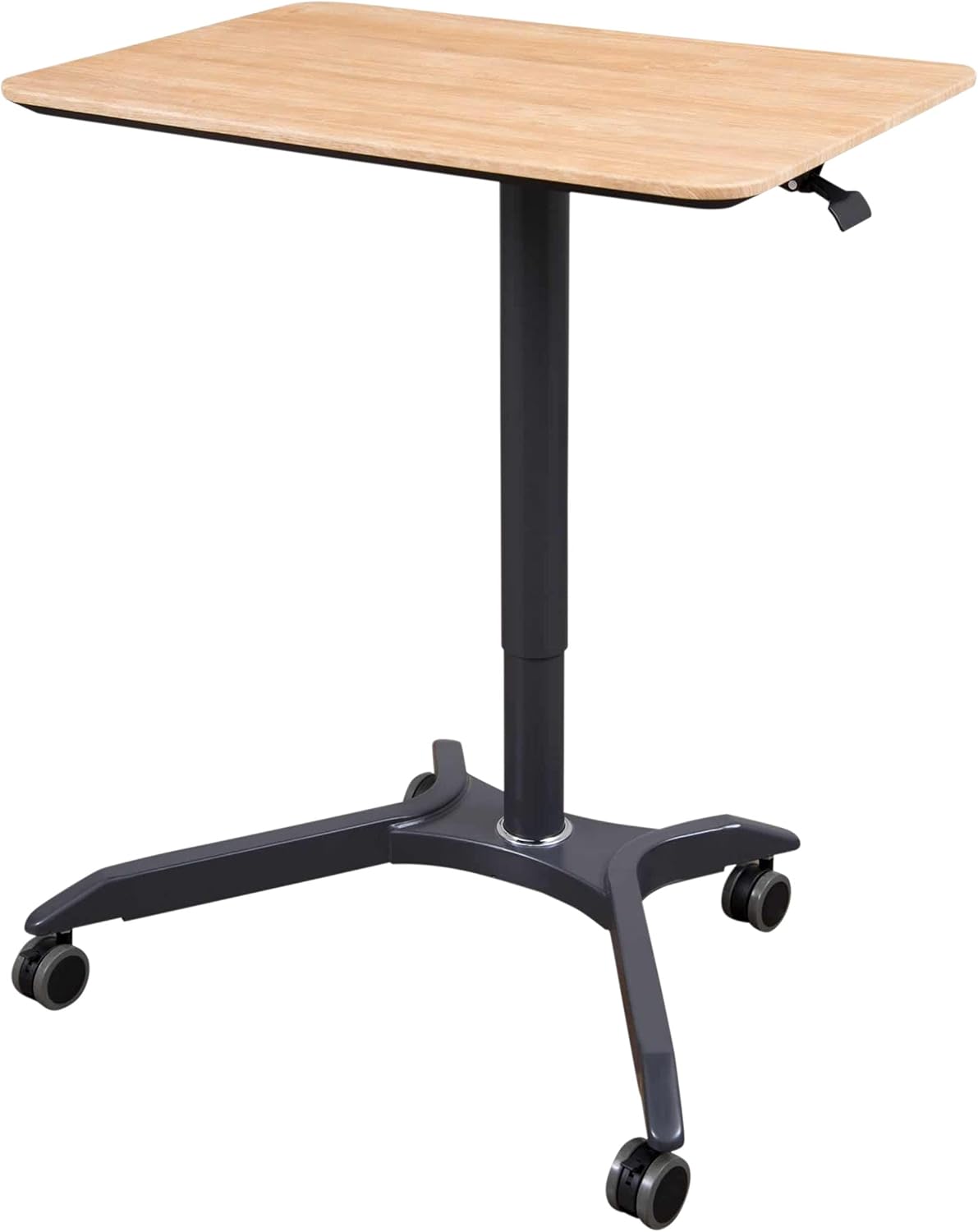 Pneumatic Adjustable Height Rolling Standing Desk Cart F255