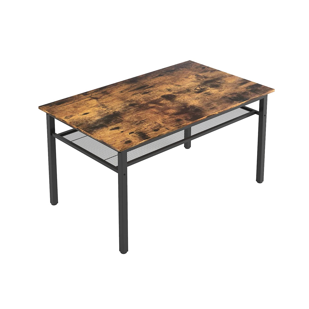 3-Piece 43 Inch Farmhouse Dining Table Set with 2 Benches I98317
