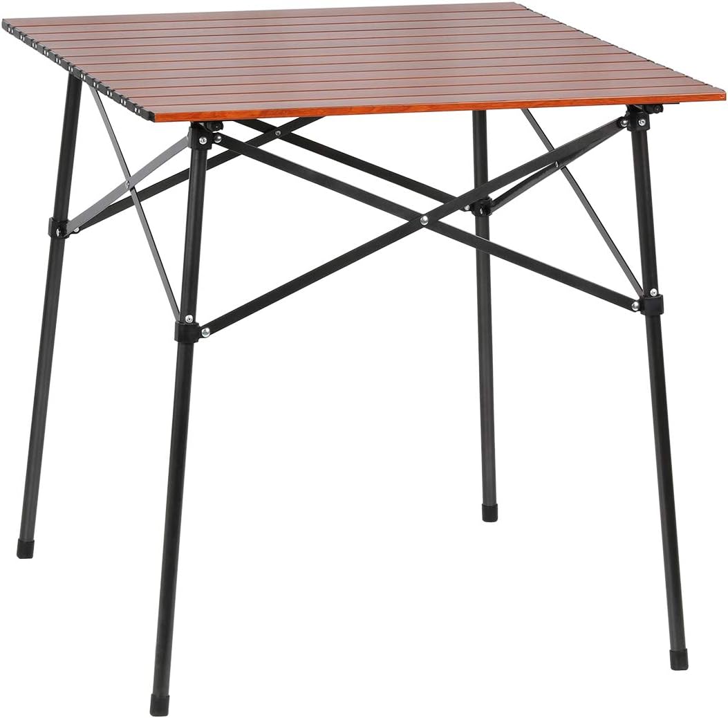 Lightweight Aluminum Folding Square Table with Carry Bag J740