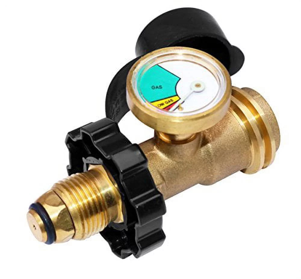 POL Propane Tank Adapter with Gauge S21601