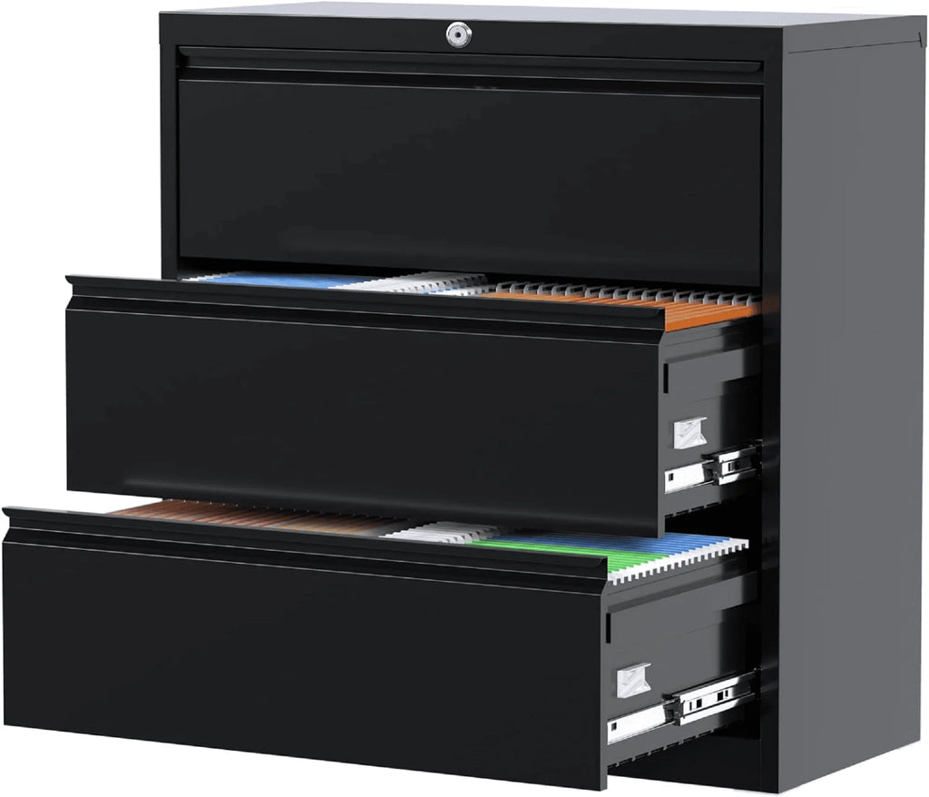 4 Drawer Metal File Cabinet with Lock D413114