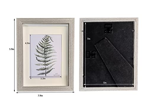 White 4 Pack 5x7 Shadow Box Frame Internal Depth 0.6 inch G4978