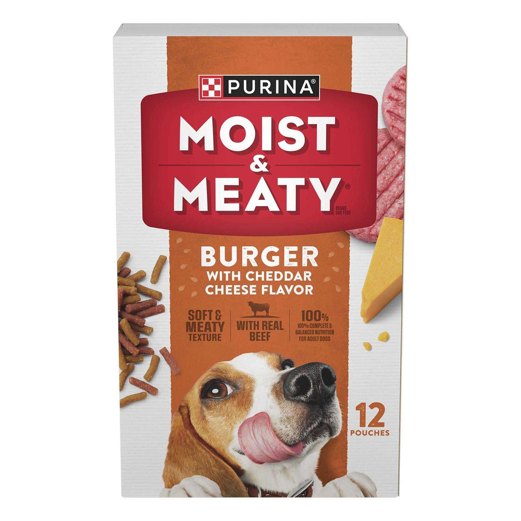 Moist & Meaty Burger with Cheddar Cheese Flavor Dry Dog Food M82137