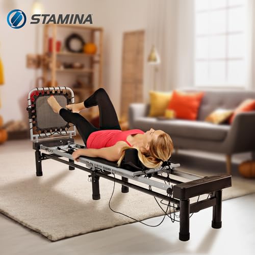 Black Pilates Reformer Workout Machine X13781