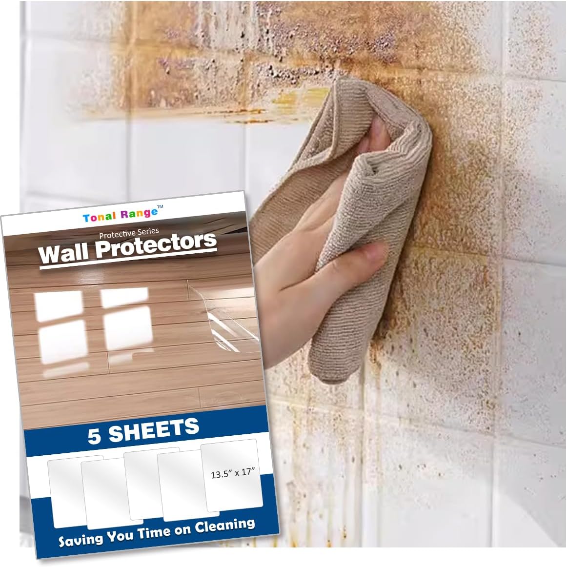 Clear Self Adhesive Wall Protector -5 Sheets R96018