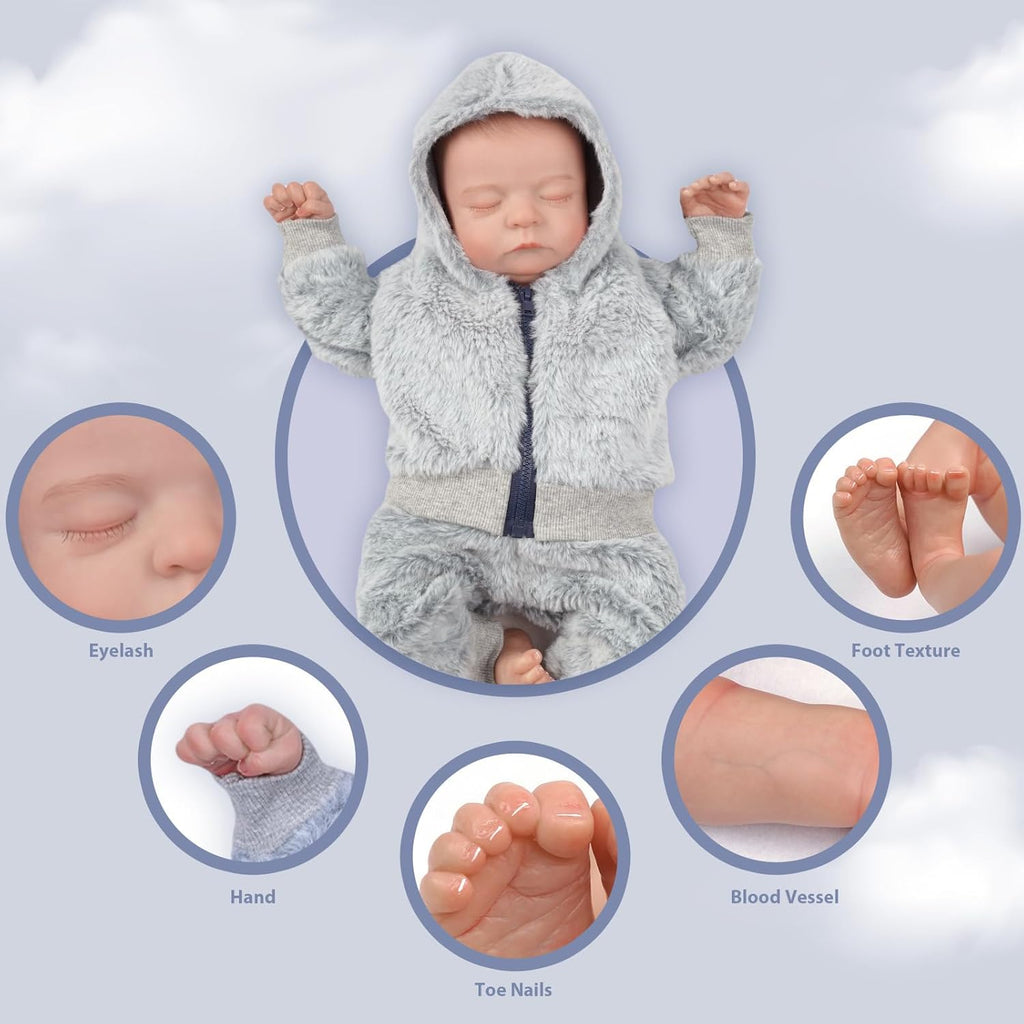 17-Inch Soft Vinyl Reborn Baby Doll O74187