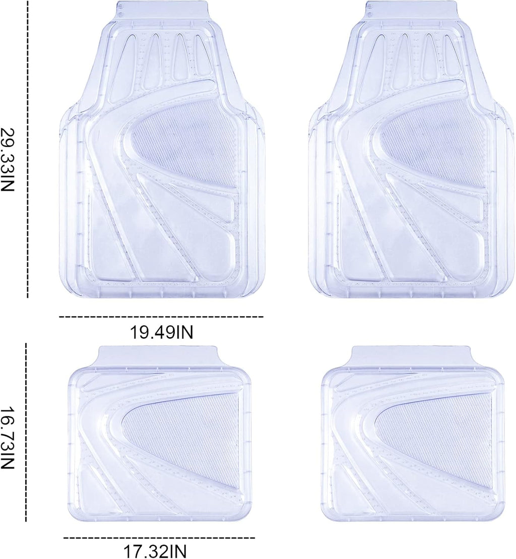 4-Piece Universal Fit Rubber Car Floor Mats W989