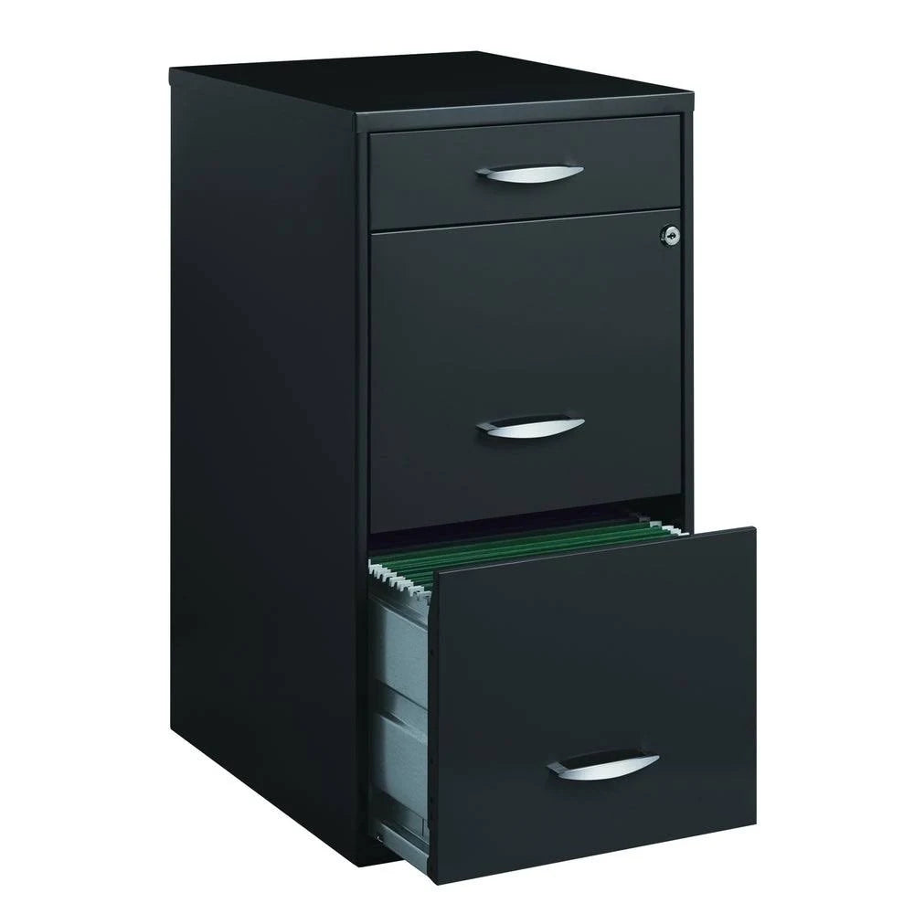 3-Drawer Charcoal File Cabinet P75338