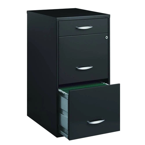 3-Drawer Charcoal File Cabinet P75338