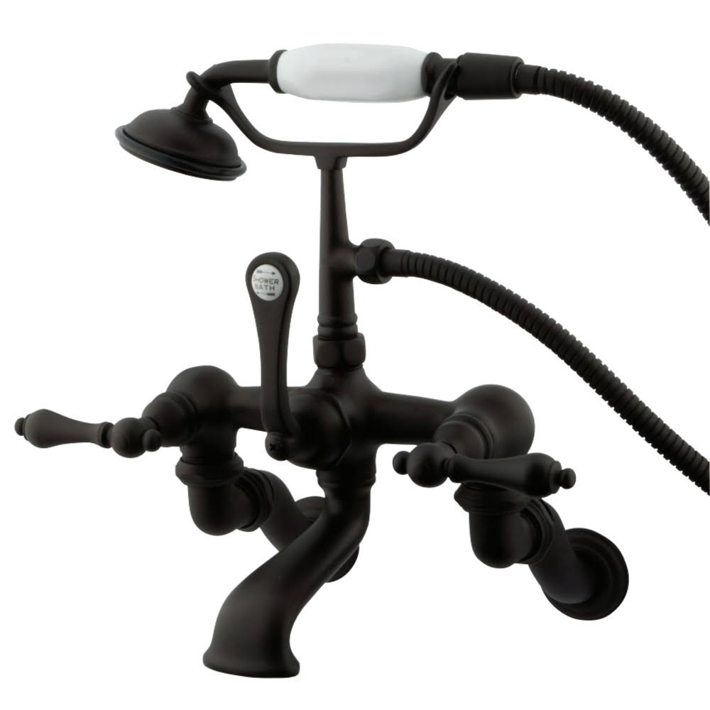 Wall Mount Clawfoot Tub Filler with Hand Shower - Oil Rubbed Bronze A883