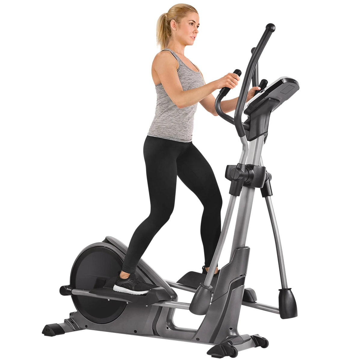 Magnetic Elliptical Trainer with Device Holder and Monitor F52139