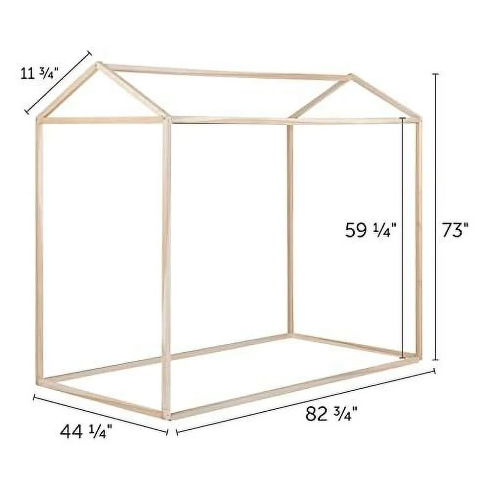 Solid Wood Canopy Platform Bed Frame Y129