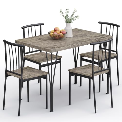 5-Piece Dining Table Set with 4 Chairs P771