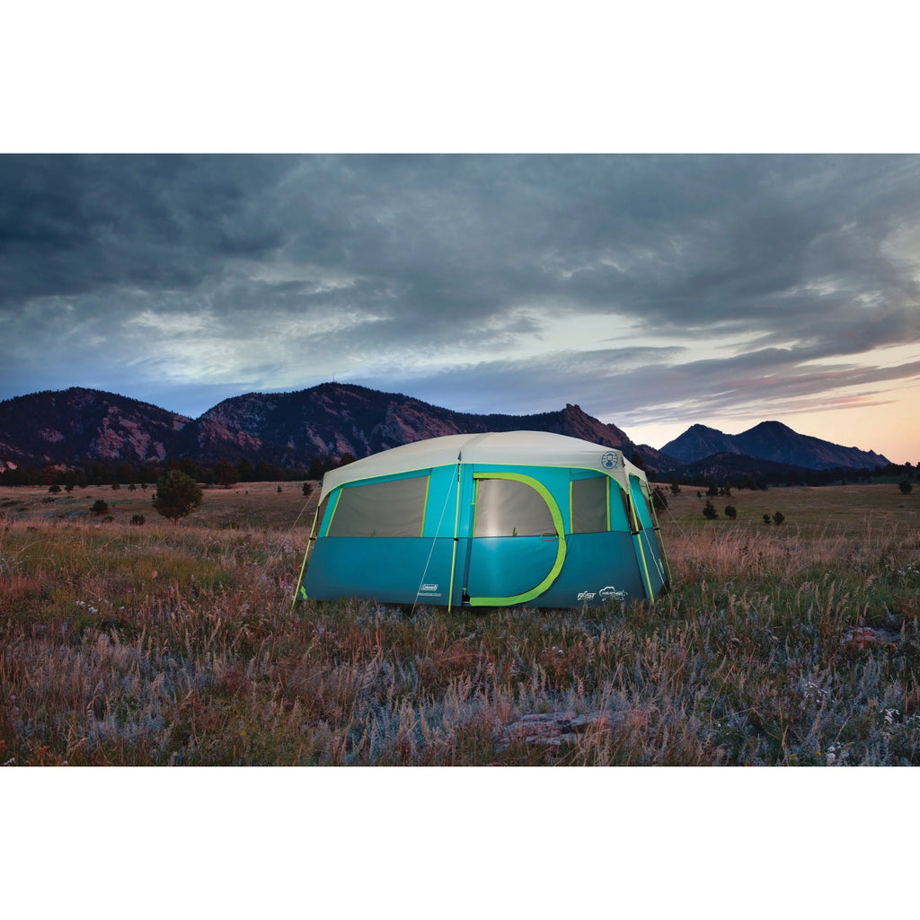 8-Person Light Blue Cabin Camping Tent I5937