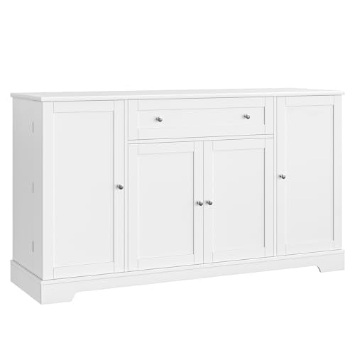 54" Black Wood Buffet Cabinet with Drawer S32066