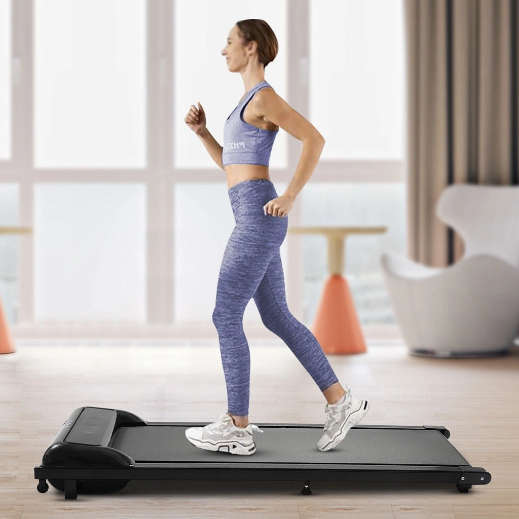 Black White Electric Treadmill X1171
