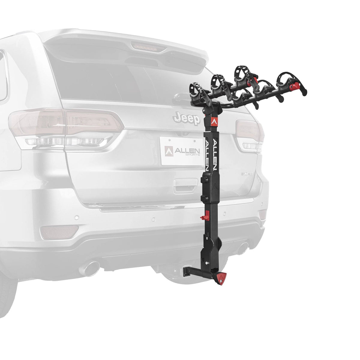 Black 3-Bike Carrier for 2 in. and 1 1/4 in. Hitch N546
